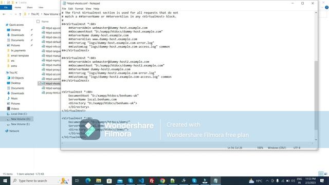 How to Setup Virtual Hosts AND host file entry with Apache Web Server in Hindi | vhost.conf смотреть онлайн