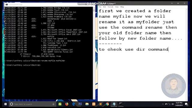 How to create,rename,move and delete a folder in CMD смотреть онлайн