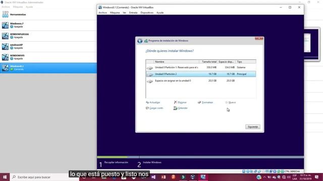 Windows 8.1 en VIRTUAL BOX (WINDOWS10) смотреть онлайн