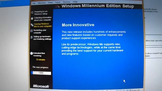 Guide of Windows ME (VirtualBox) #1: Install Windows (Part 1) смотреть онлайн