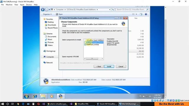 Installing Guest addition in virtual Windows 7 смотреть онлайн