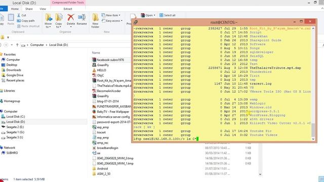 Synchronize your files between linux and widows machine using LFTP. смотреть онлайн