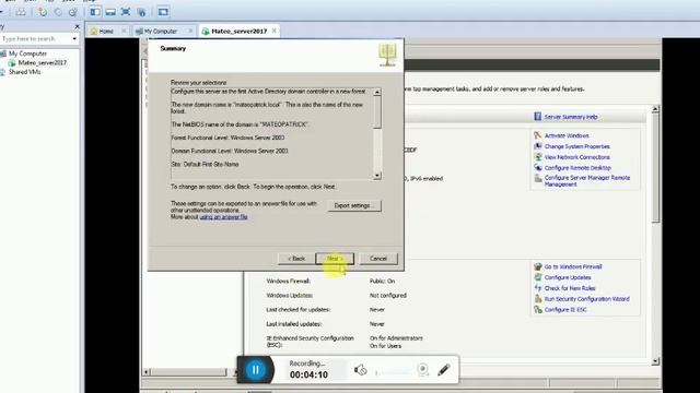 Domain Controller Configuration Windows Server 2008 смотреть онлайн