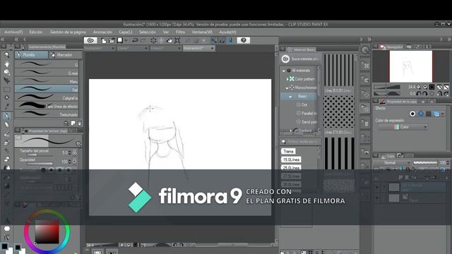 Probando Clip Studio Paint :V y Filmora 9 .-. смотреть онлайн