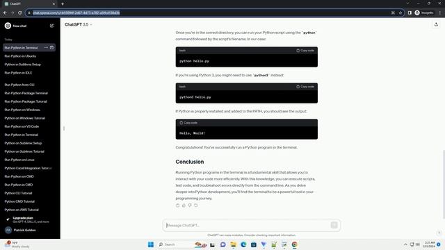 how to run python program in terminal windows смотреть онлайн
