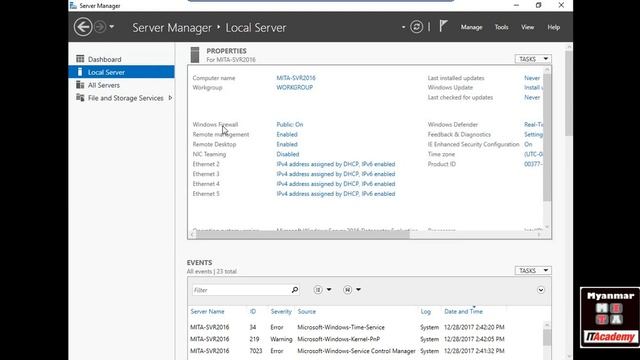 Microsoft Server 2016 NIC Teaming Video Tutorial смотреть онлайн