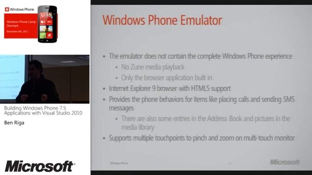 Windows Phone Camps Online Denmark Dev02 Building Windows Phone 7 5 Applications with Visual Stud смотреть онлайн