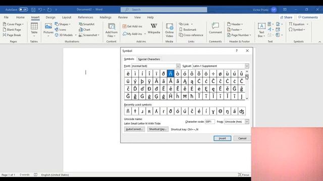 Spanish symbols on a Word Doc смотреть онлайн
