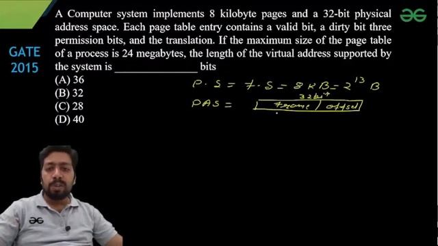 GATE Previous year Questions PYQ | Paging Memory management | Viomesh Singh смотреть онлайн