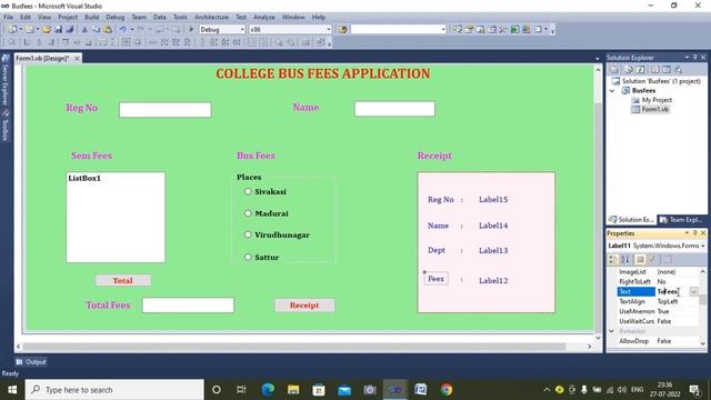 College Fees Generation Application Using VB .NET | Windows Application | Visual Studio 2010 | Tami смотреть онлайн