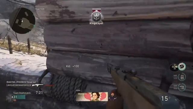 16 KILL STREAK with NO WEAPON ATTACHMENTS on Team Deathmatch (COD WWII) смотреть онлайн