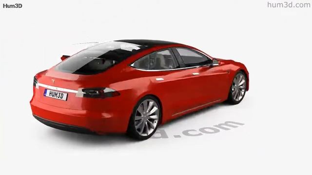 Tesla Model S with HQ interior 2015 3D model by 3DModels.org смотреть онлайн