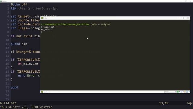 Windows Batch files to build your code Part 4 смотреть онлайн