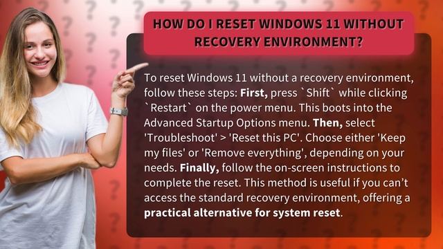 How do I reset Windows 11 without recovery environment? смотреть онлайн