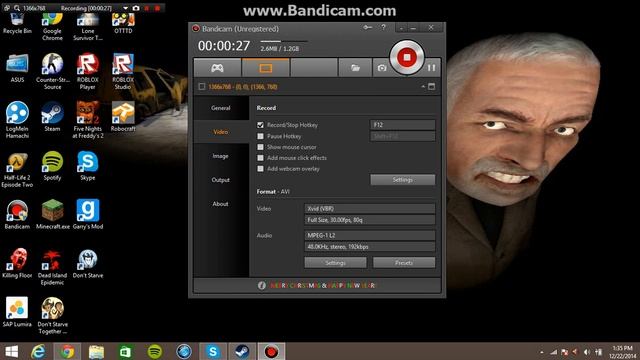 how to record on the new Dec bandicam layout (windows 8) смотреть онлайн