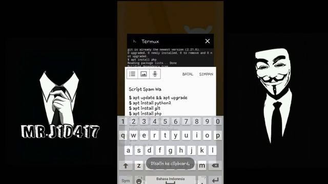 BOM Chat WA 2019 Work Via Termux (No Root) смотреть онлайн