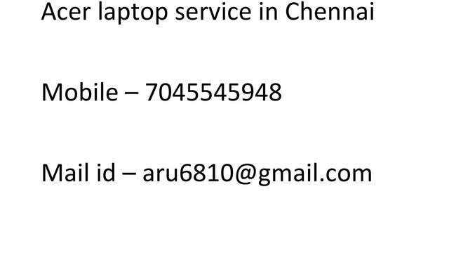 Acer laptop service center Chennai смотреть онлайн