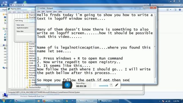Trick to write logoff screen by Mohit смотреть онлайн