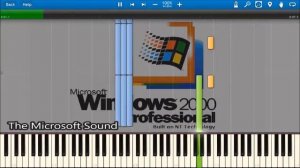 WINDOWS 2000 SOUNDS IN SYNTHESIA.