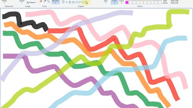 Line Art with Paint Windows смотреть онлайн