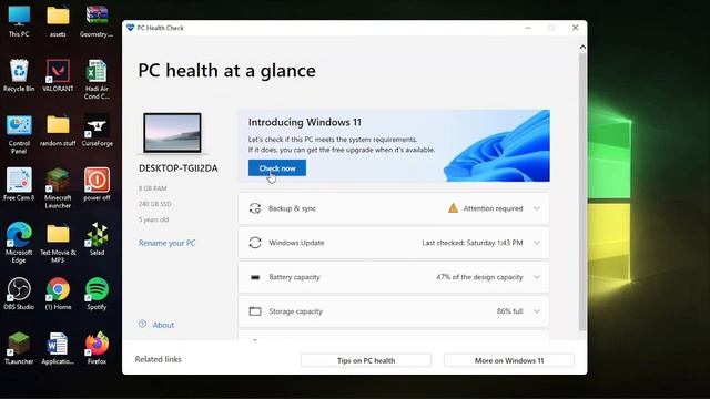microsoft's pc health check is wrong смотреть онлайн