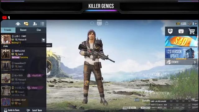 Full Rush Game PUBG Mobile Killer Genics смотреть онлайн