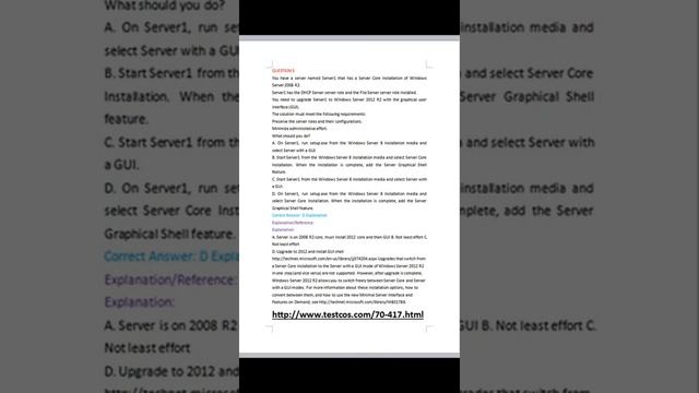 2017 New Microsoft 70-417 VCE Real Exam Practice Questions and Answers смотреть онлайн
