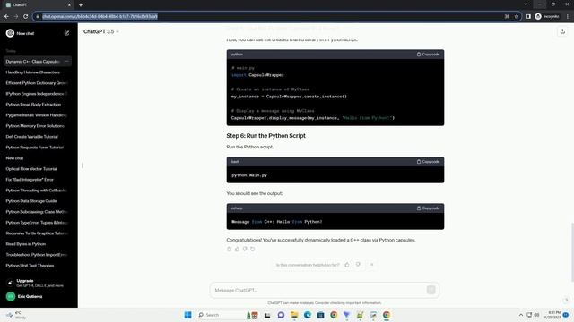 Dynamically Loading a C class via Python capsules смотреть онлайн