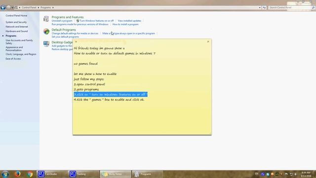 How to enable or turn on default games in windows 7 смотреть онлайн