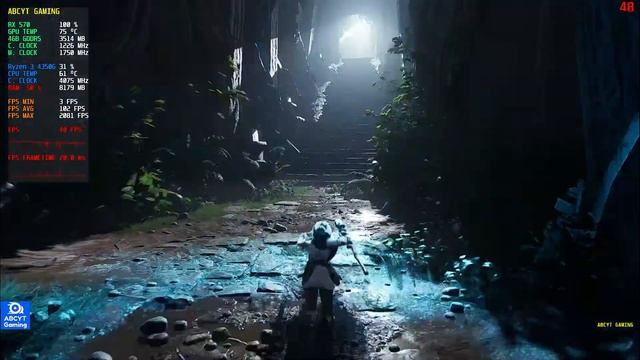 Kena: Bridge of Spirits Gameplay And Benchmark Ryzen 4350g RX 570 смотреть онлайн