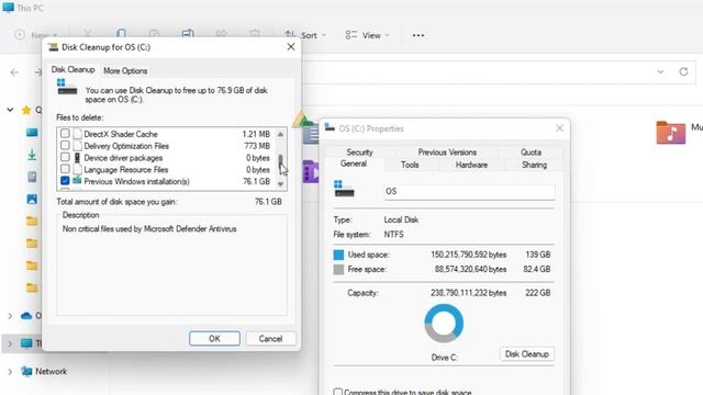 Windows 11 And Any OS | How to Delete Windows.old folder ? Just 2 minutes смотреть онлайн
