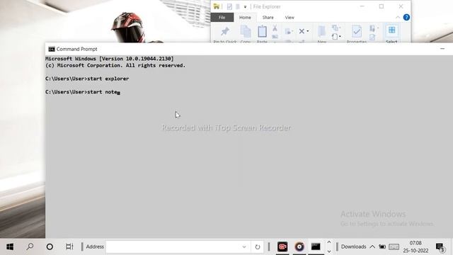 how to open window explorer and notepad using cmd(command prompt) смотреть онлайн