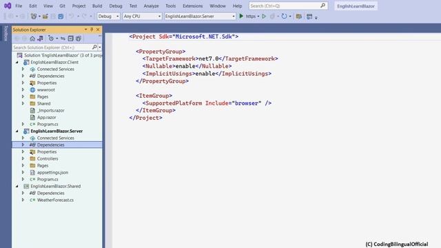 Learn Blazor Step by Step in English Part1 @LearnCodingBilingualOfficial смотреть онлайн