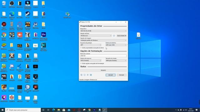 Como criar um PENDRIVE BOOTÁVEL Rufus | Atualizado 2021 смотреть онлайн