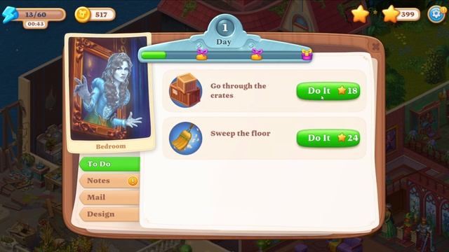 Manor Matters Stories Bedroom Day 1 Part 1 New Island Isle HD Walkthrough | No Subtitles | Anroid смотреть онлайн