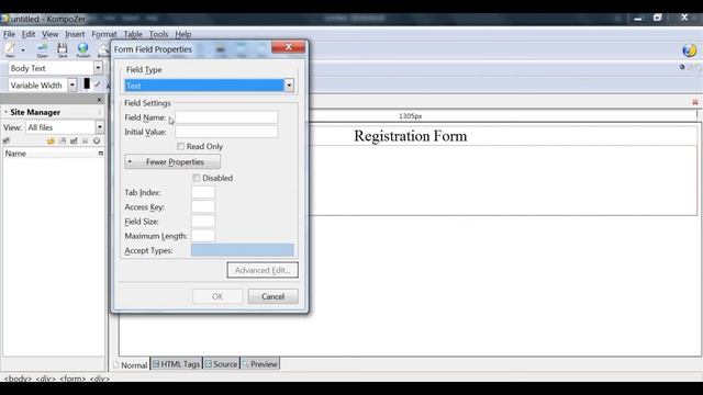 GSEB 12th Computer Eng Medium || Ch 01 Practical Part- Creating HTML form using Kompozer in Hindi смотреть онлайн