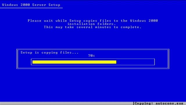Installing Windows 2000 Advanced Server on a real hardware смотреть онлайн