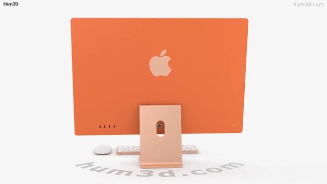Apple iMac 24-inch 2021 Orange 3D model by 3DModels.org смотреть онлайн