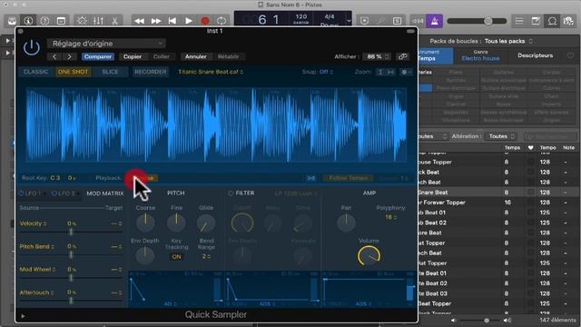 LE QUICK SAMPLER de LOGIC PRO X 10.5 ? (Tutoriel Français) смотреть онлайн