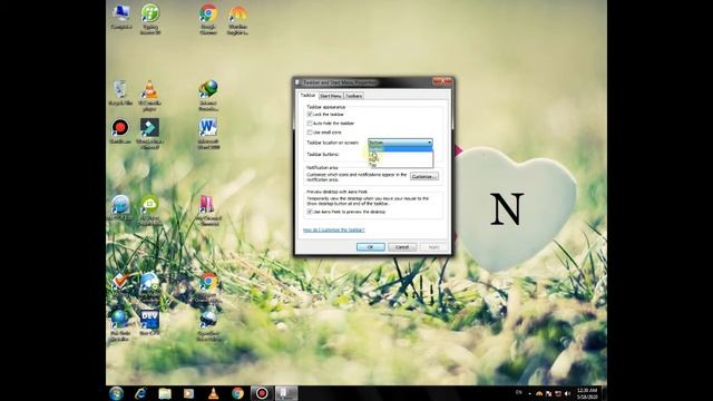 17 How to change Taskbar location on Screen in window 7 смотреть онлайн