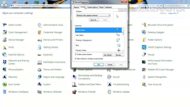 Windows,Change Desktop Background, Set Date and Time, Change Mouse Pointer. смотреть онлайн