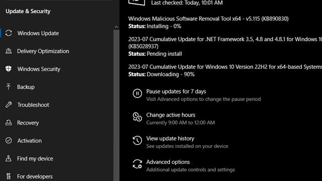 windows 10 firmware os update for July 11th.... смотреть онлайн