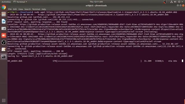Microsoft PowerShell on Ubuntu 18.04 LTS смотреть онлайн