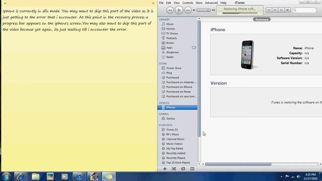Iphone restore problem. смотреть онлайн