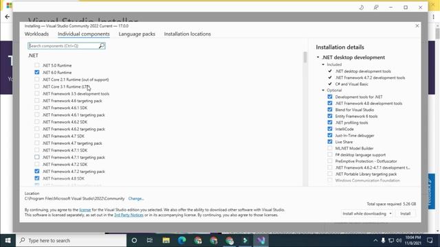 How to install Visual Studio on windows 10/11 | Microsoft Visual Studio 2022 смотреть онлайн