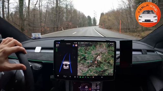 Autopilot Testfahrt 2024.2.2.1 | Display für die Rückbank | Radkappen & Felgen Kaputt смотреть онлайн