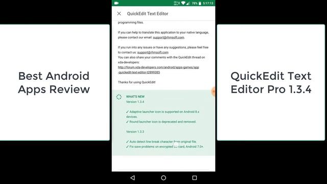 QuickEdit Text Editor Pro 1.3.4, Best Android Apps смотреть онлайн