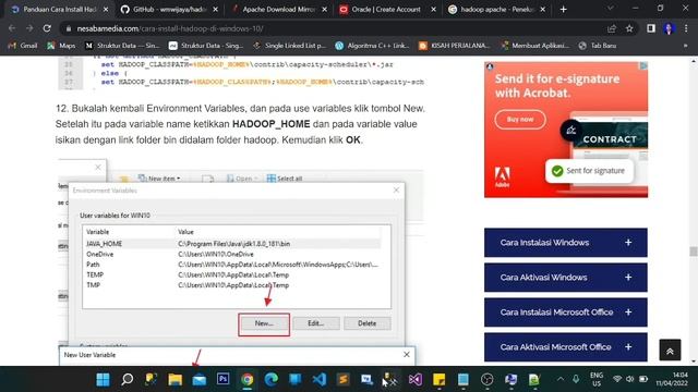 INSTALL HADOOP DI WINDOWS 10 смотреть онлайн