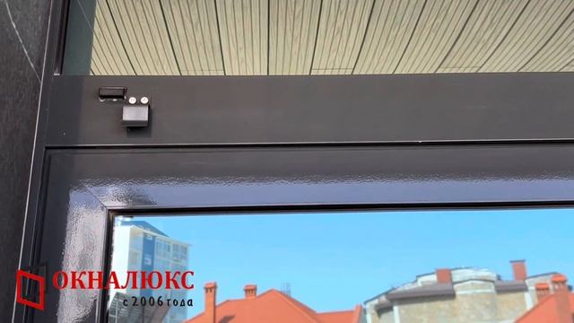 Накладная москитная сетка антрацит на алюминиевое окно в пол. Купить москитные сетки в Севастополе смотреть онлайн