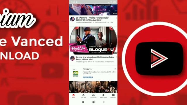 Como ter o YouTube Premium no Android Grátis MÉTODO 2021! смотреть онлайн